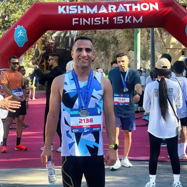 New 10K and 15K personal bests (15km 59min:22sec pace 3:57) for Reza at the Kish Marathon 🦾 @rezadarvish_ironman Every training session is an opportunity to fine-tune potential and elevate performance to the next level. Great results aren’t accidental—they’re measurable. Personalized, data-driven training always delivers. In endurance sports, science is the ultimate secret weapon. 💪